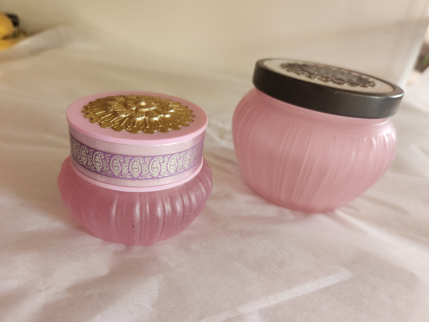 Set of 2 Pink Avon Bottles