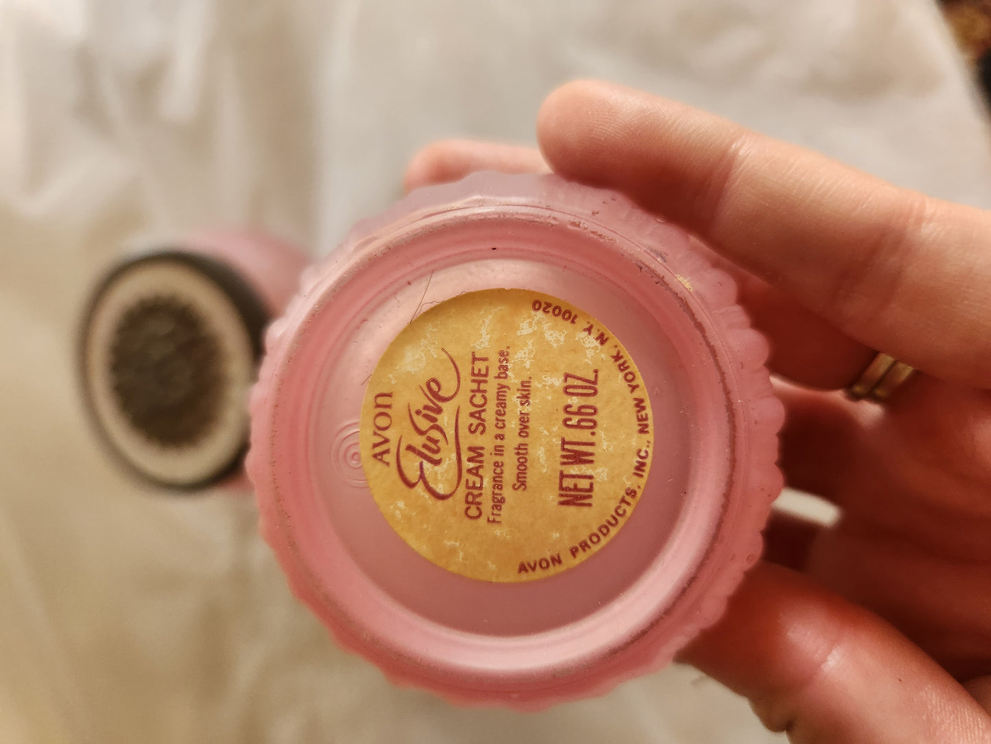 Set of 2 Pink Avon Bottles