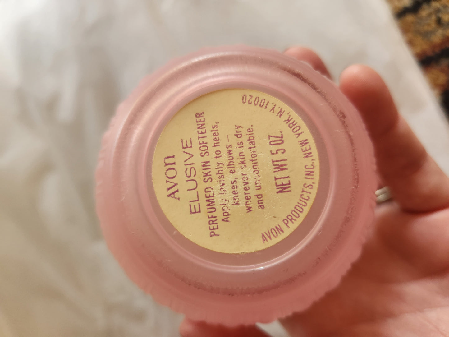 Set of 2 Pink Avon Bottles