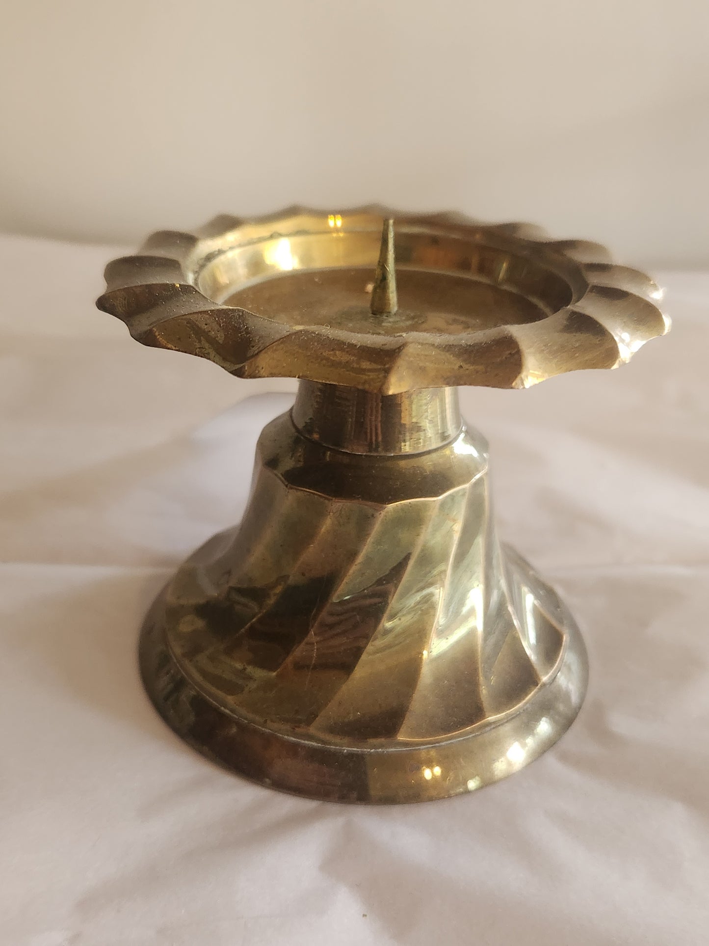 Brass Tea Light Pedestal