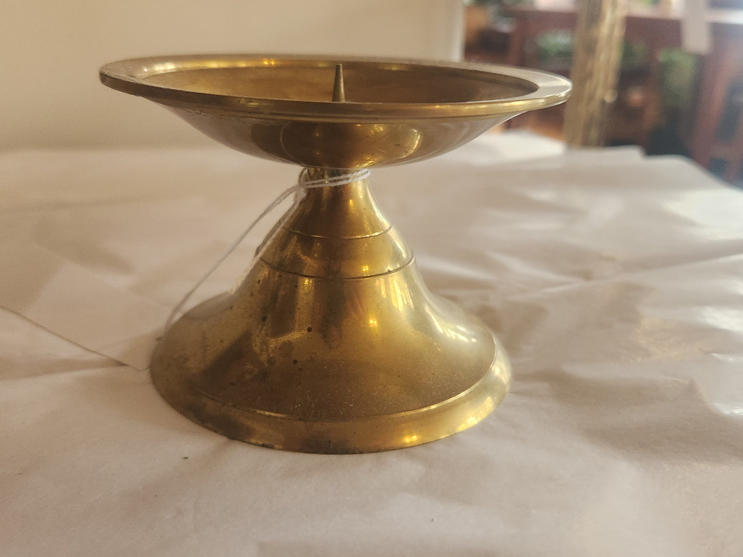 Brass Tea Light Pedestal