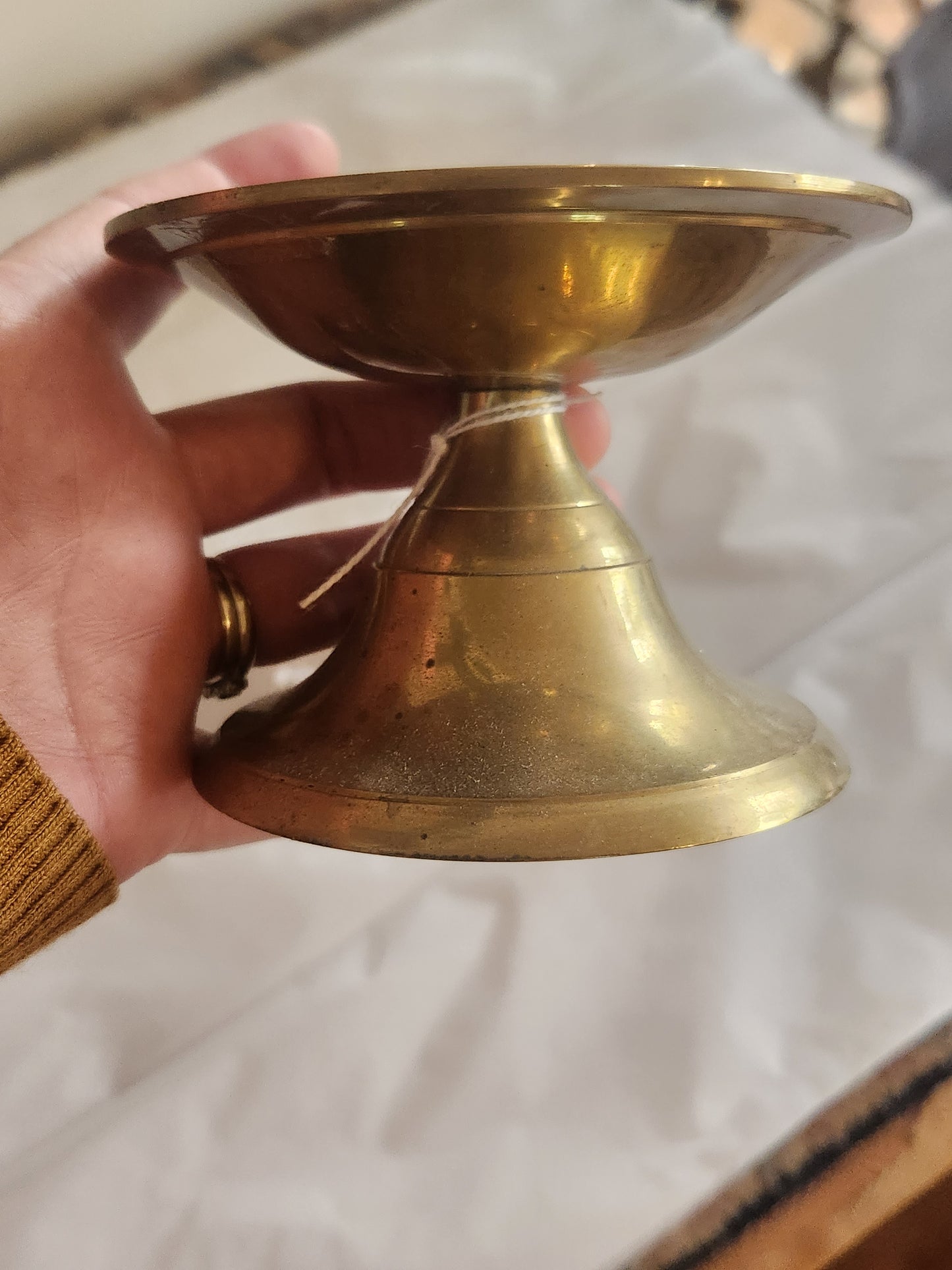 Brass Tea Light Pedestal