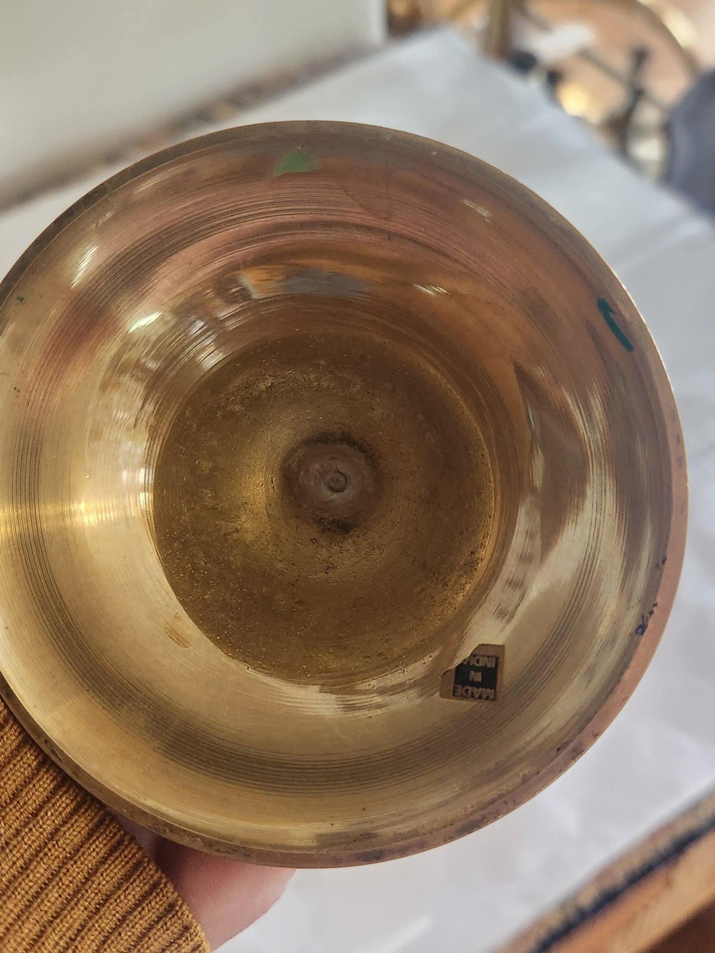 Brass Tea Light Pedestal
