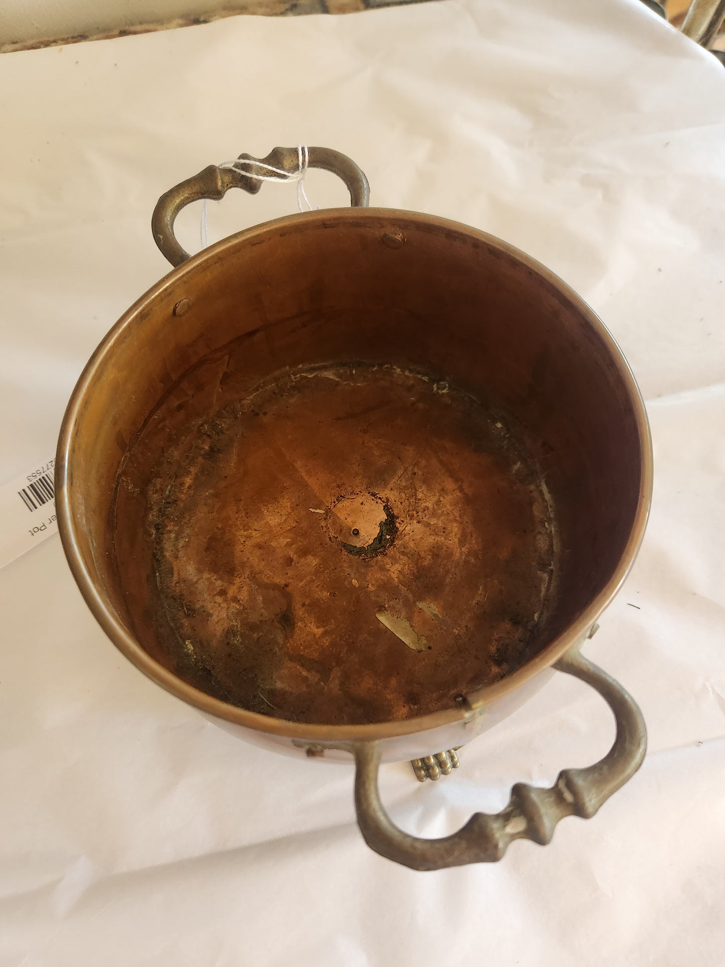 Footed Copper Pot