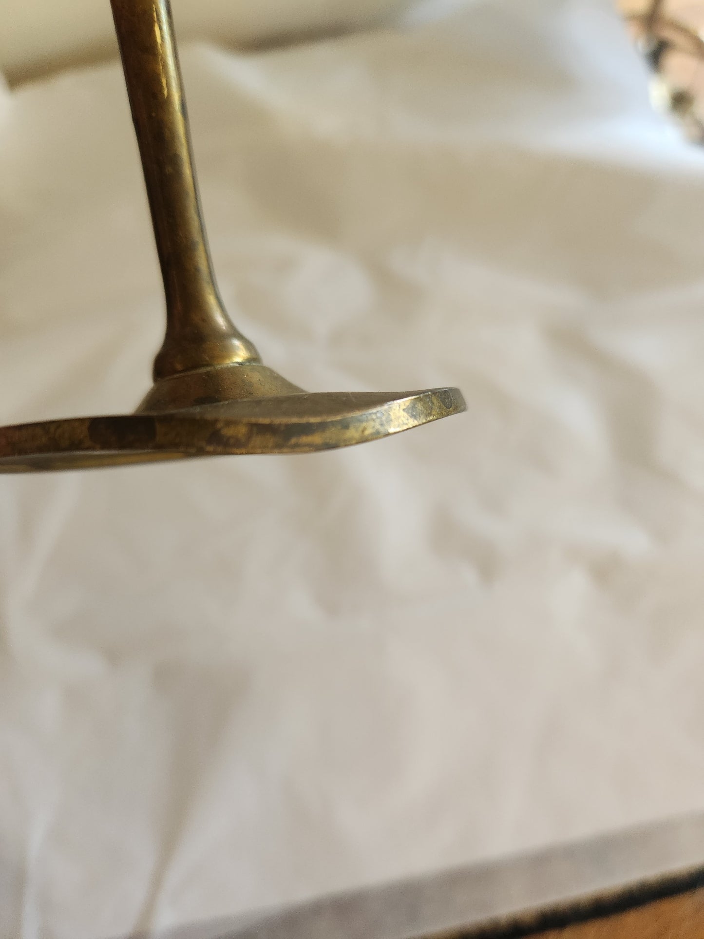 Hammered Brass Wine Flute