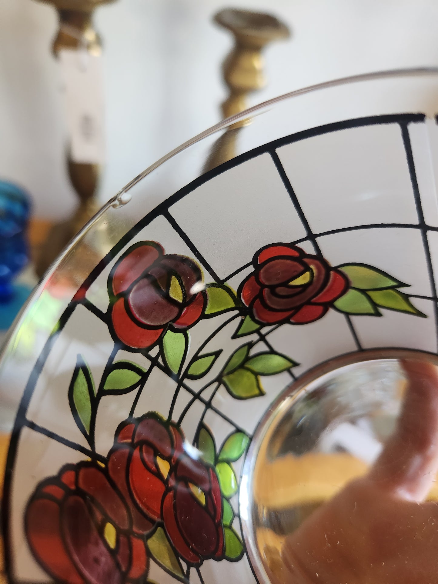 Cutler Red Rose Drinking Glasses (2)