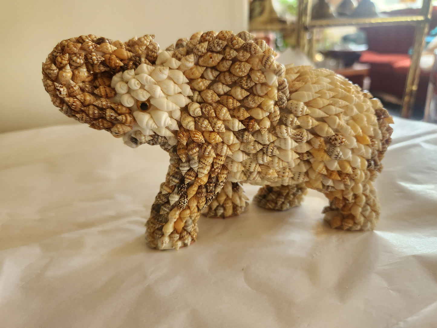 Vintage Seashell Elephant