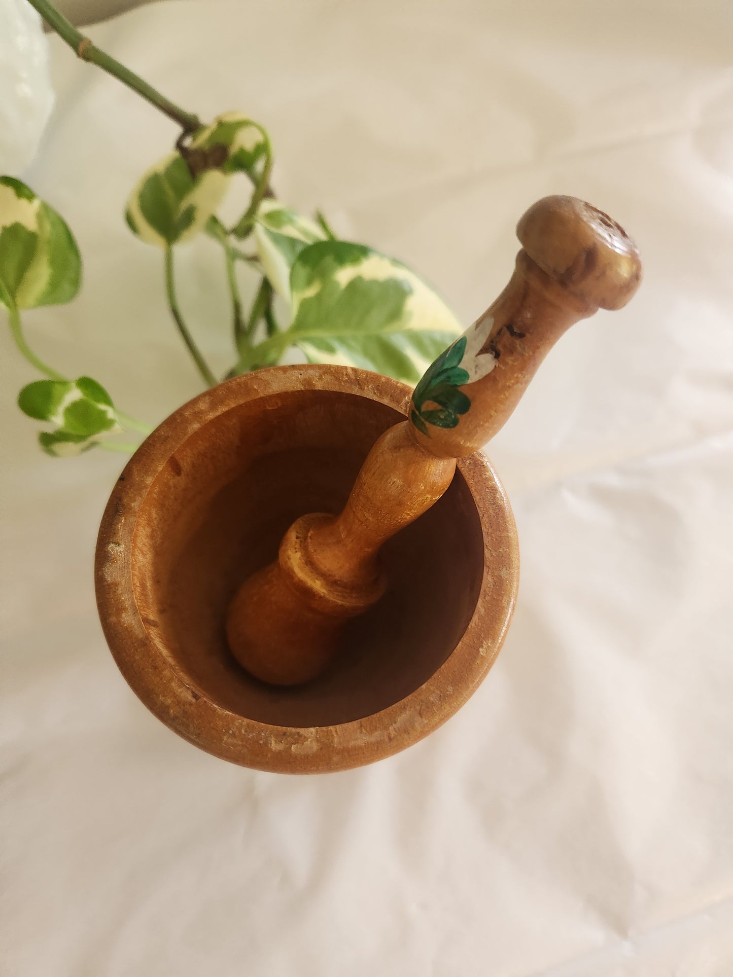 Hand Painted Pestel and Mortar