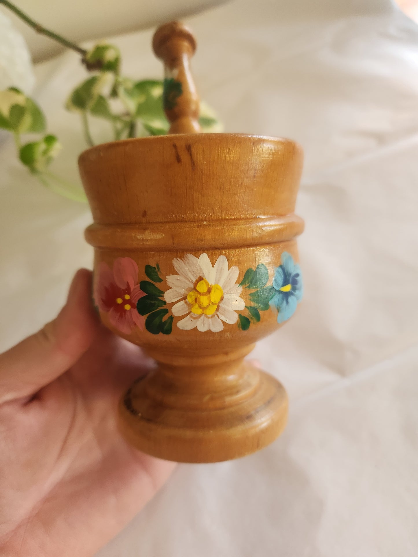 Hand Painted Pestel and Mortar