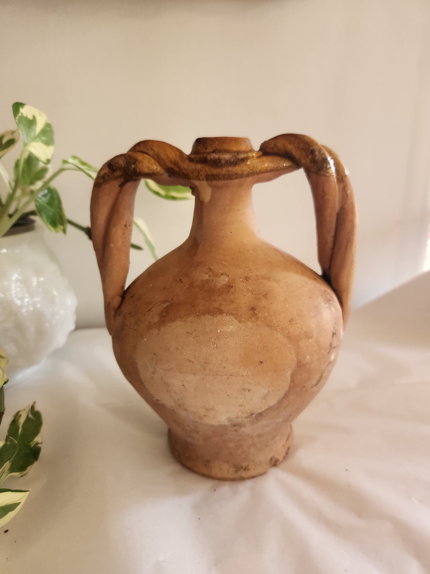 Double Handle Pottery Vase