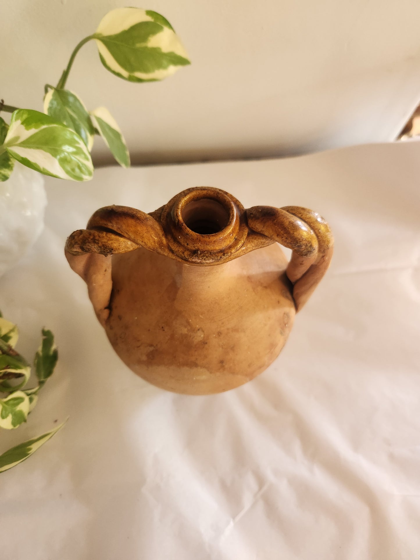 Double Handle Pottery Vase