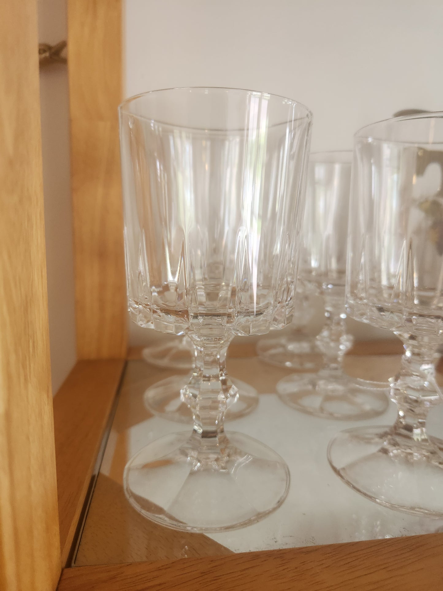 Heavy Crystal Wine Glasses (6)