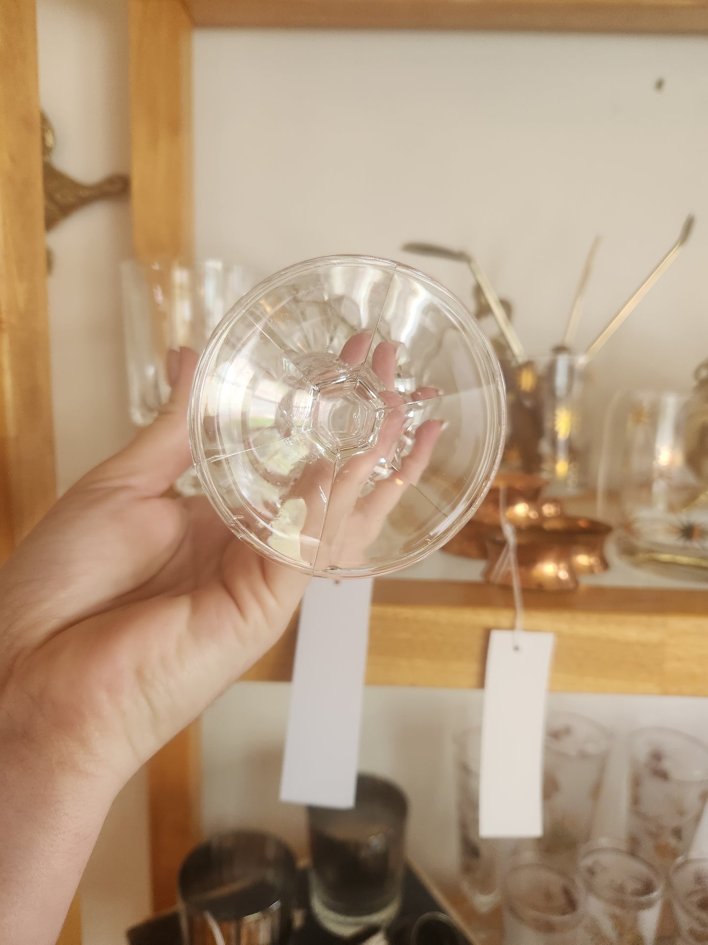 Heavy Crystal Wine Glasses (6)