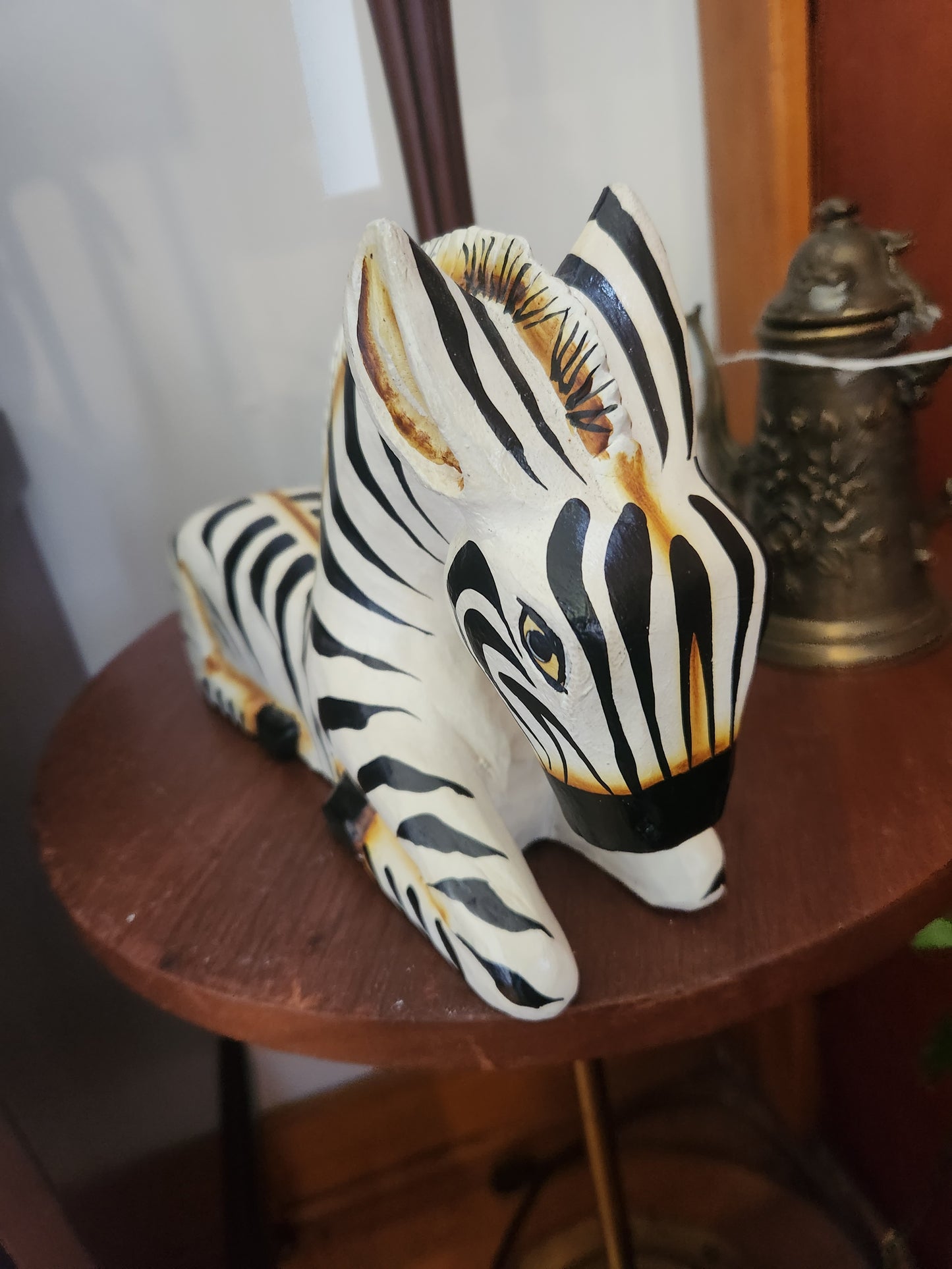 Wood Carved Zebra