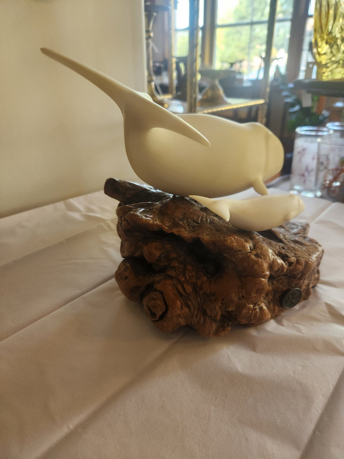John Perry Beluga Whale Sculpture (mom/baby)