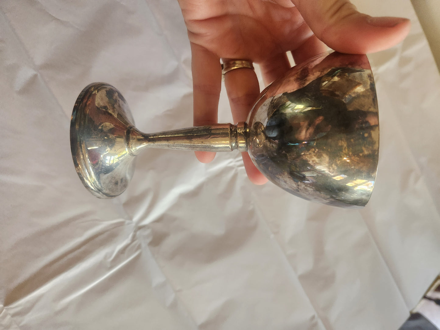 Silverplated Mug and Wine Goblet (set)