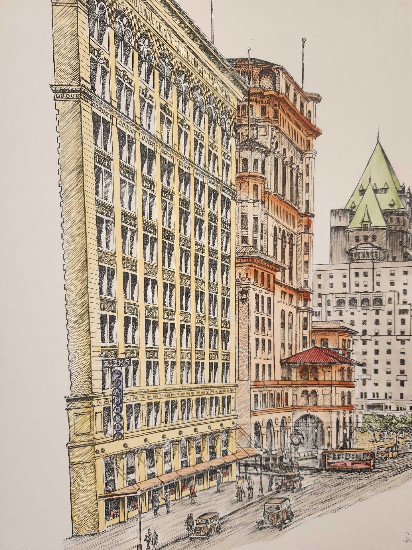 The Vancouver Hotels Art Print
