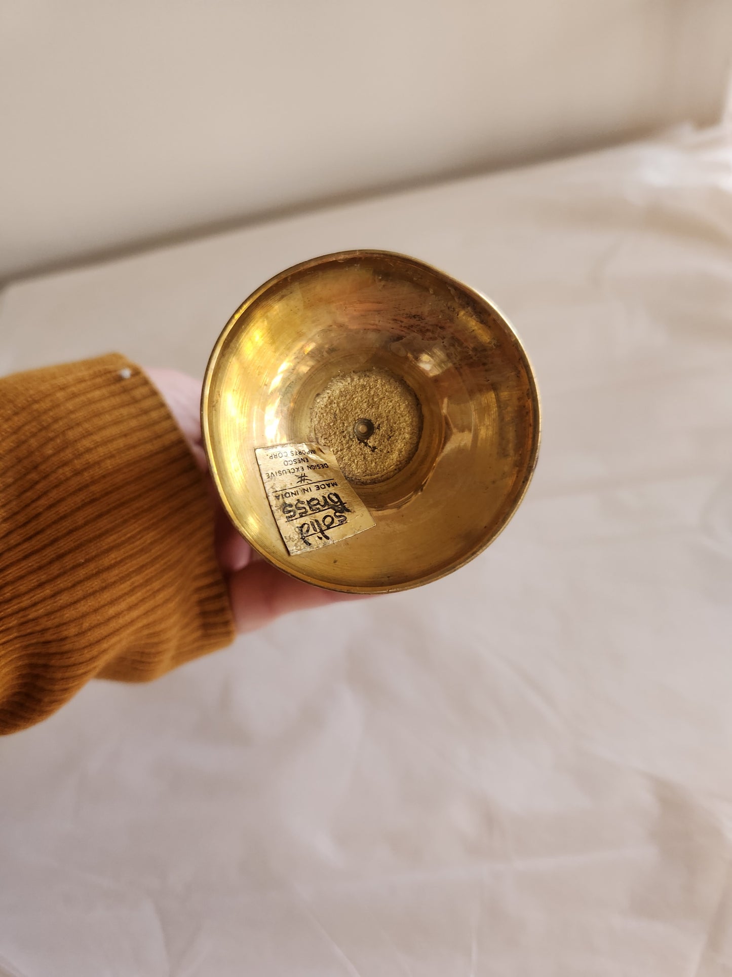 Skinny Brass Bud Vase