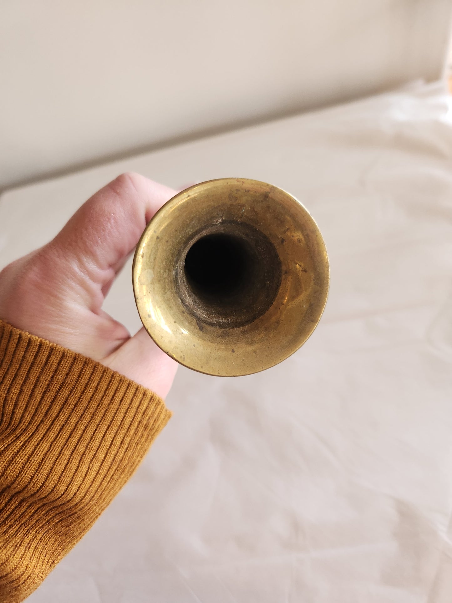 Skinny Brass Bud Vase