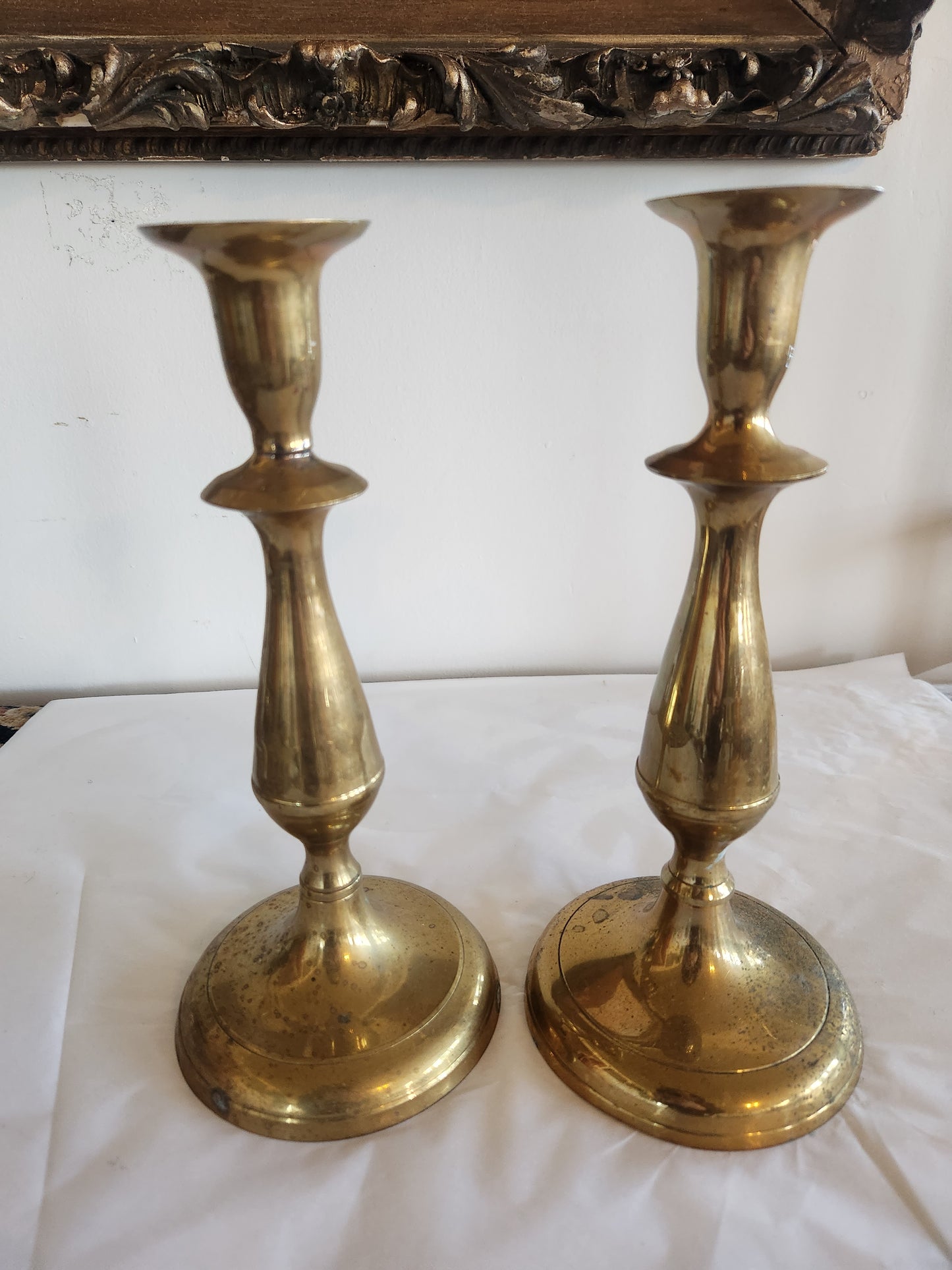 Matching Brass Candle Sticks