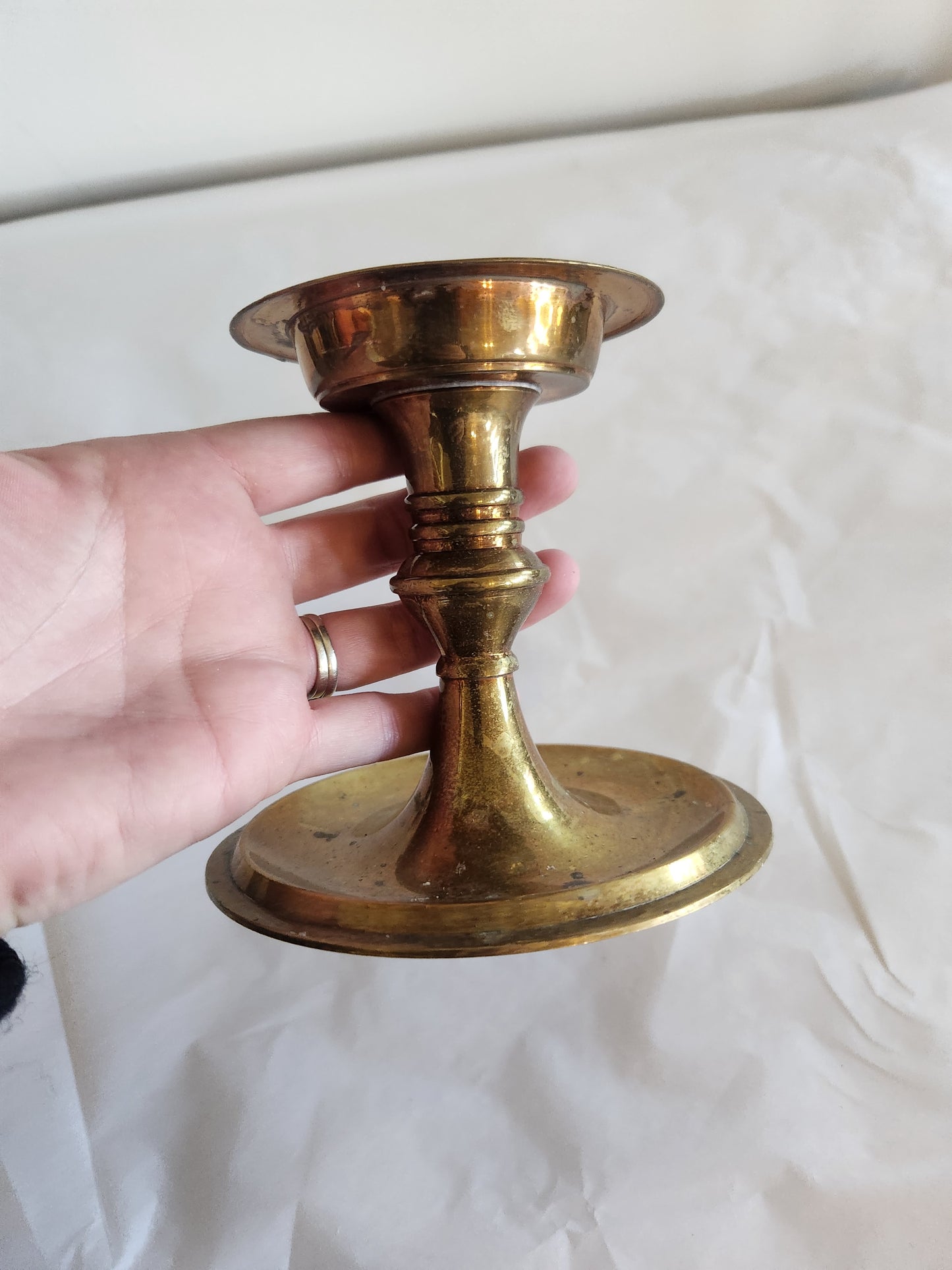 Large Tea Light/Votive Brass Candle Holder