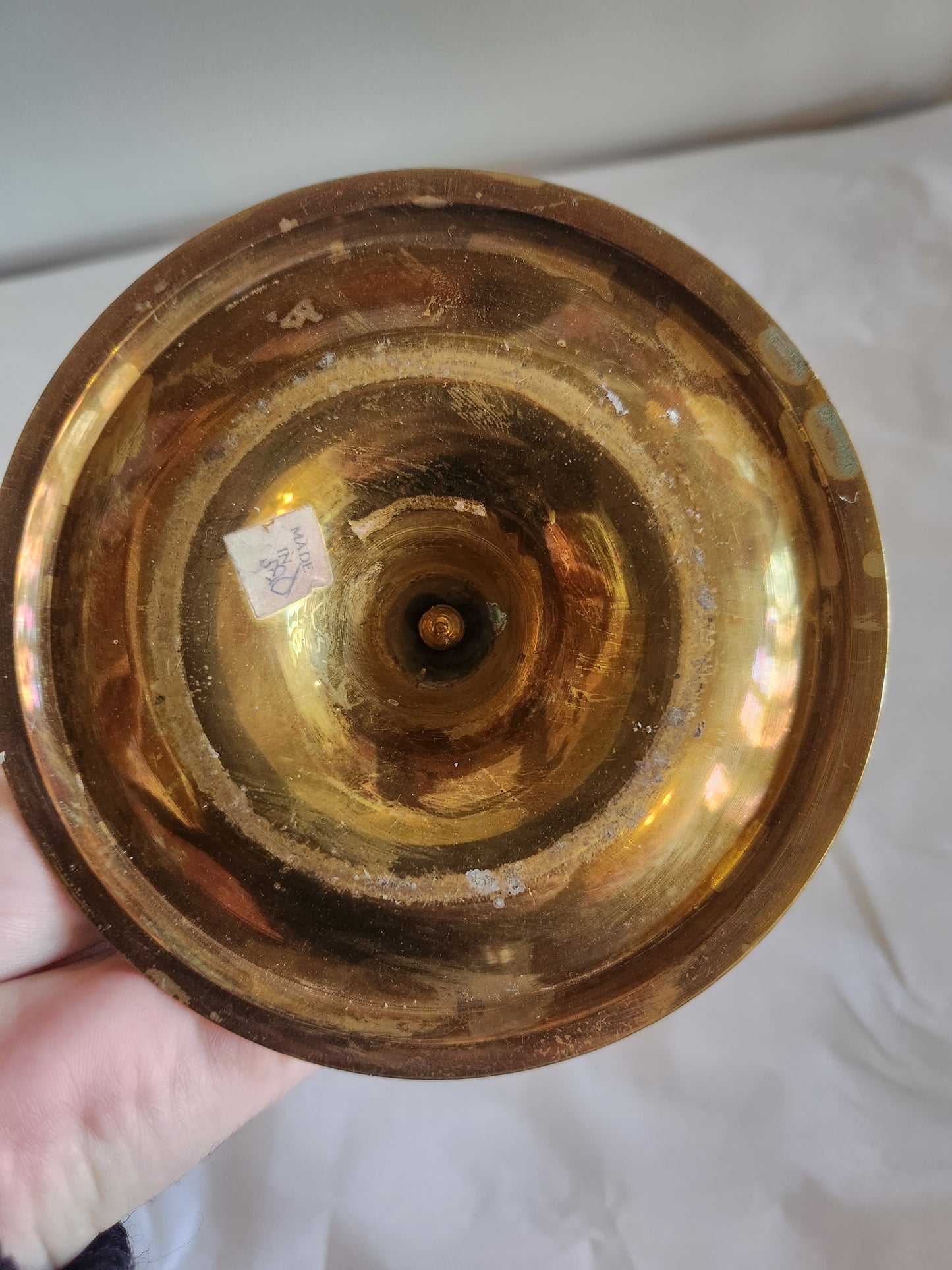 Large Tea Light/Votive Brass Candle Holder