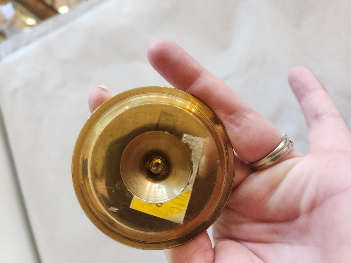 Mini Brass Candle Holder