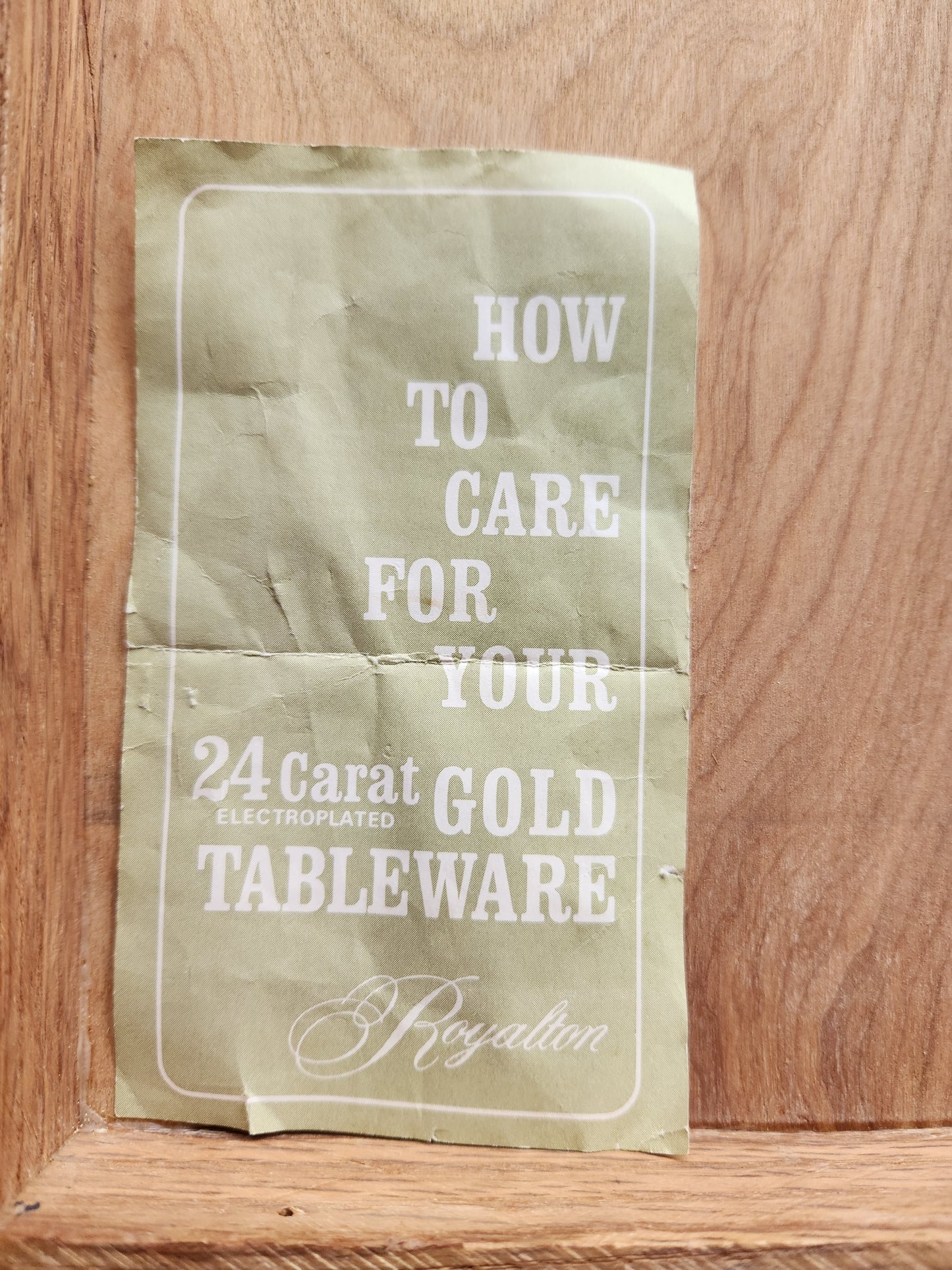 24K Electroplated Flatware Service