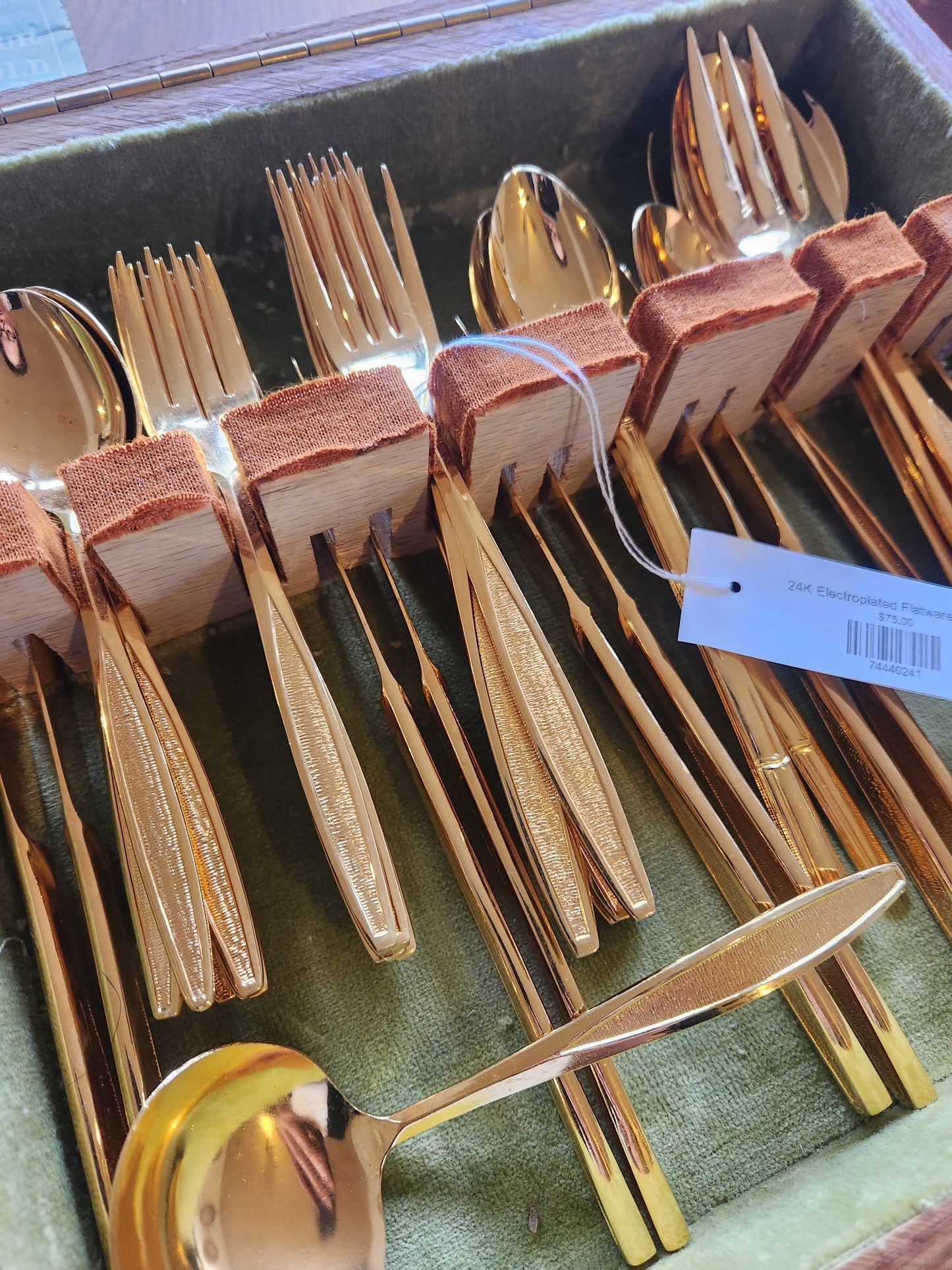 24K Electroplated Flatware Service