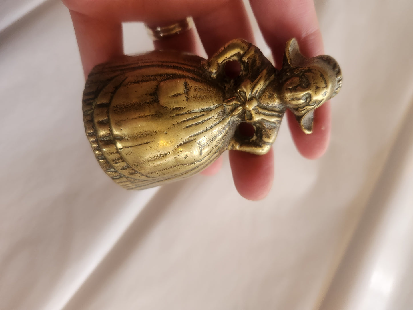 Lady Peasant Solid Brass Bell