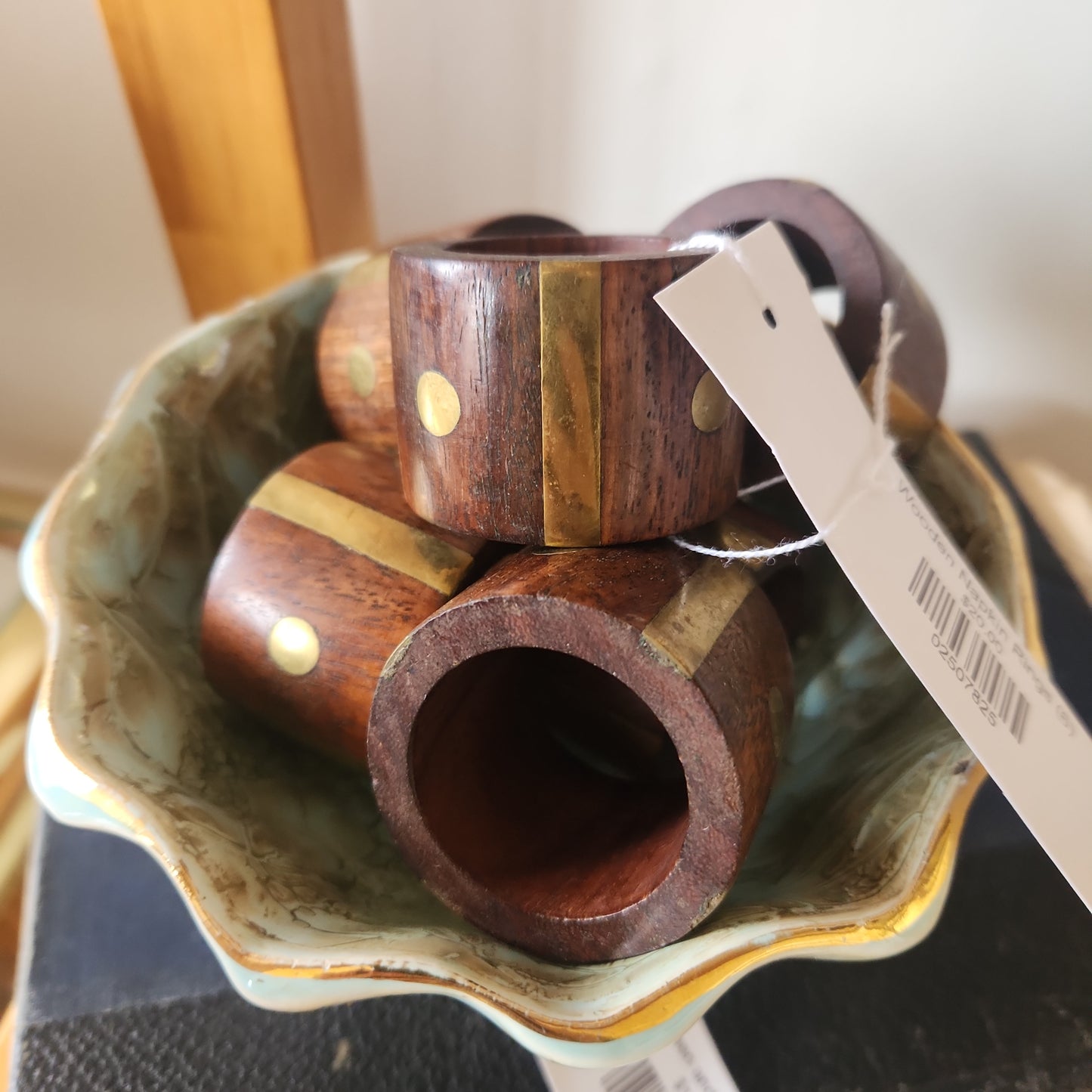 Wooden Napkin Rings (6)