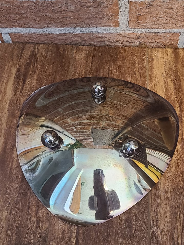 Silver footed catch all dish 1960