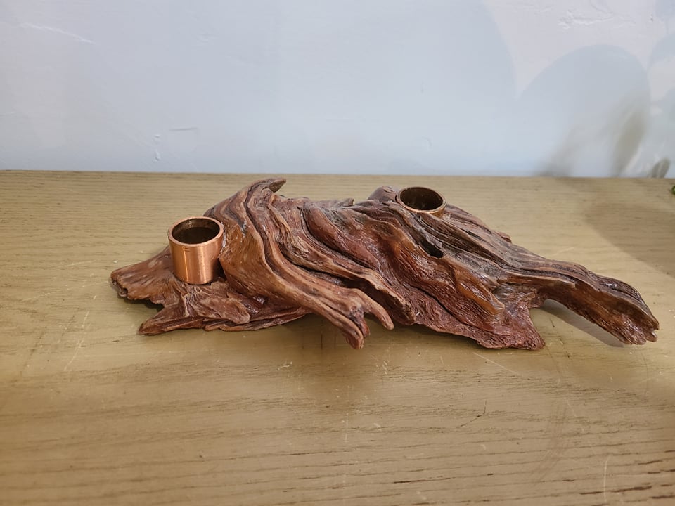 Drift Wood Candle Holder