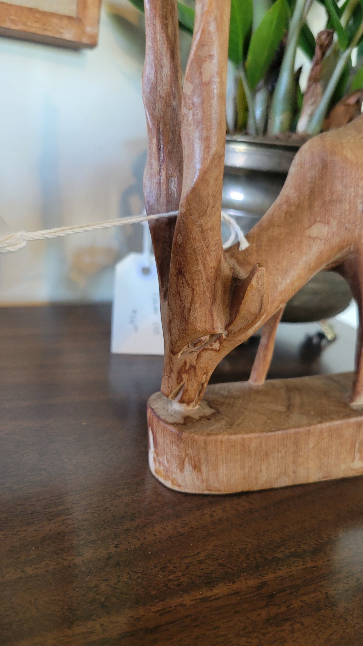 Wooden Carved Antelope (?)