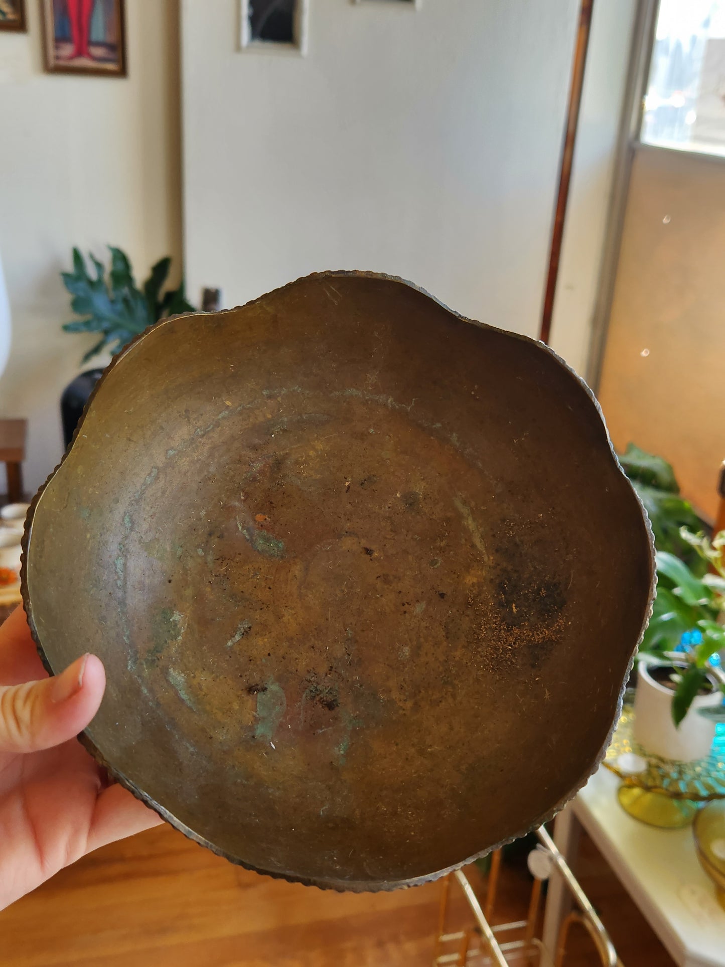 Brass Pedestal Bowl
