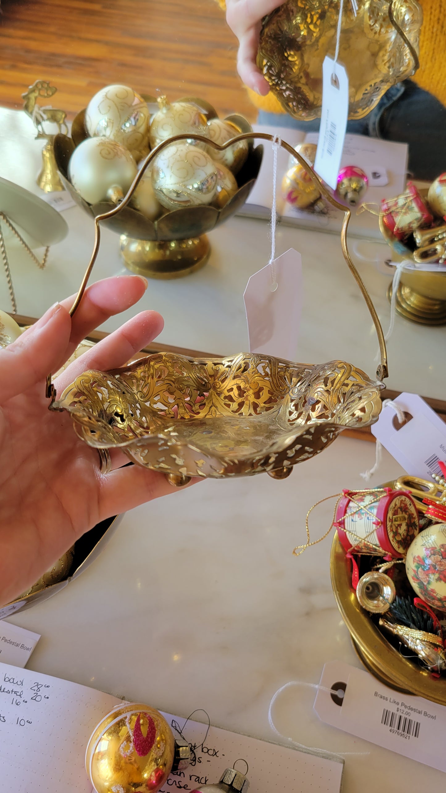 Mini Filigree Brass Bowl