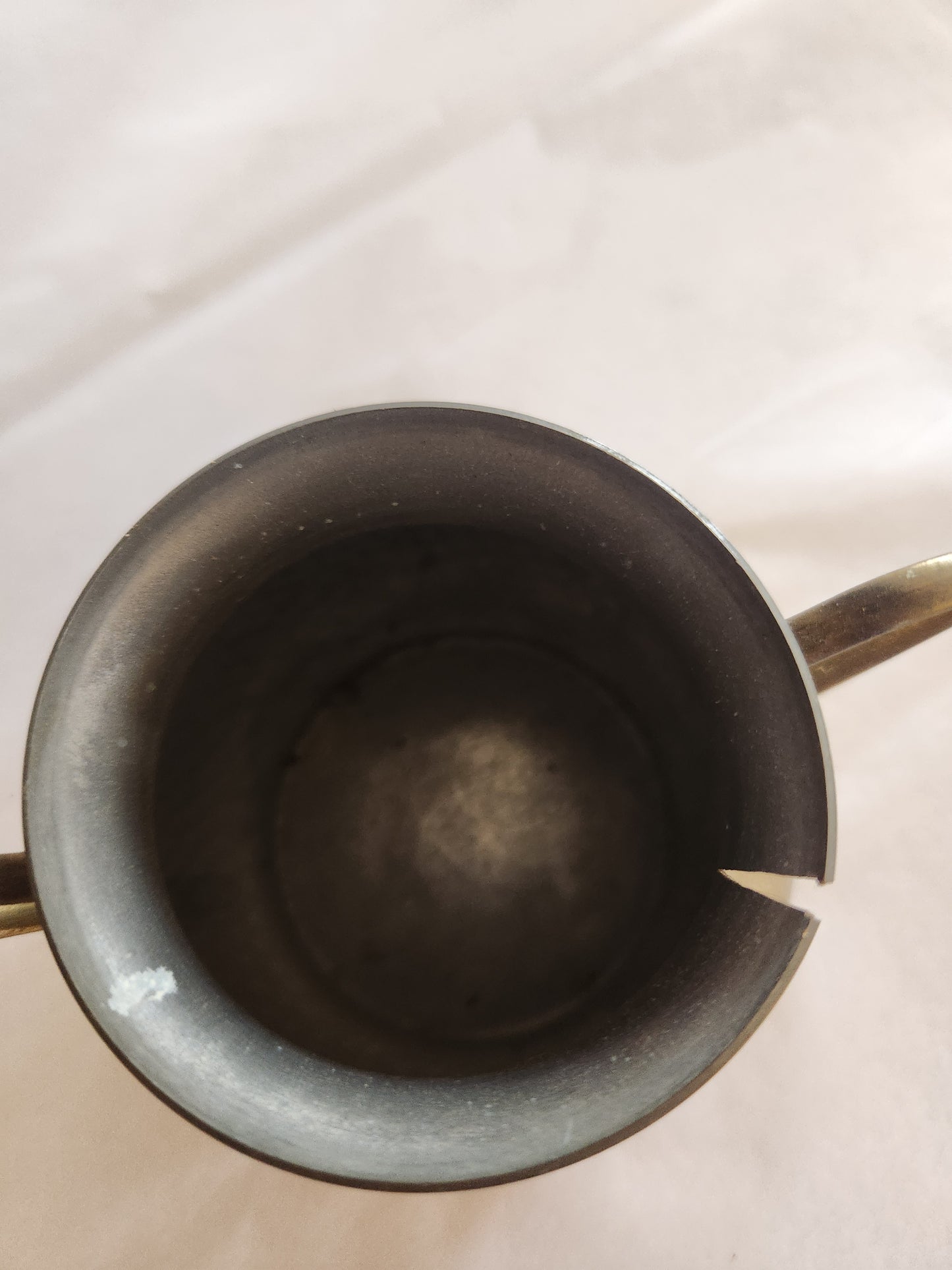 Hammered Brass Sugar/Creamer