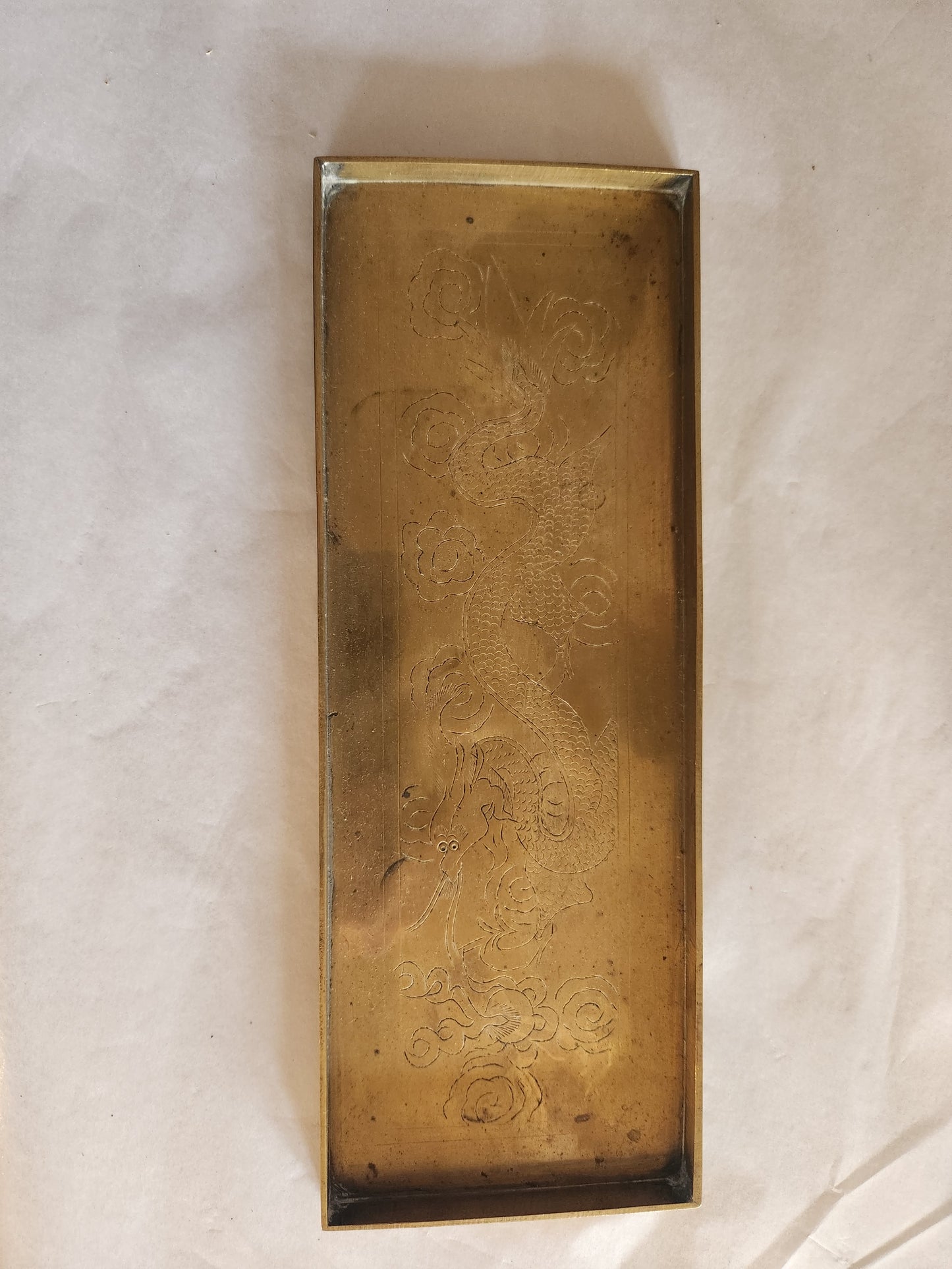Rectangular Brass Incense Tray