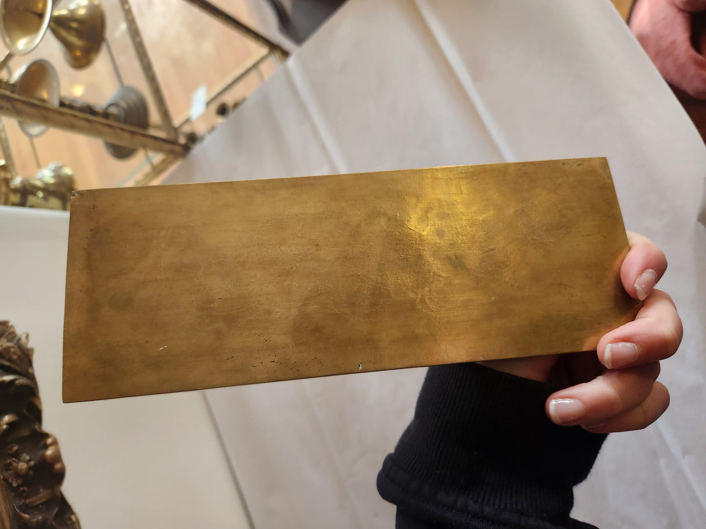 Rectangular Brass Incense Tray