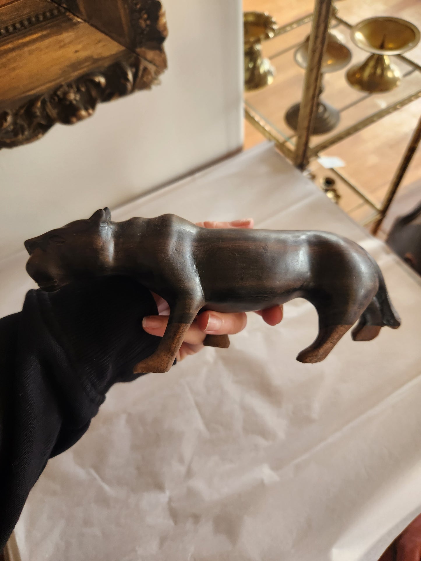 Set of 2 Carved Animals