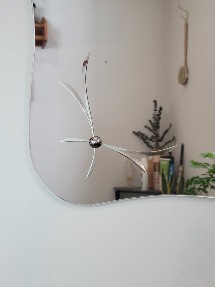 Frameless Decorative Mirror (larger than it appears)