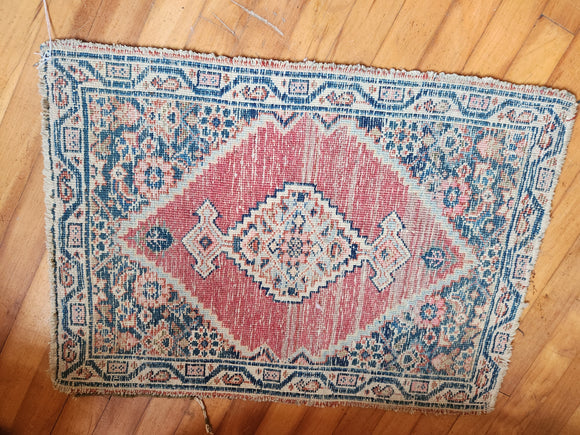 Vintage Hand Knotted Mat