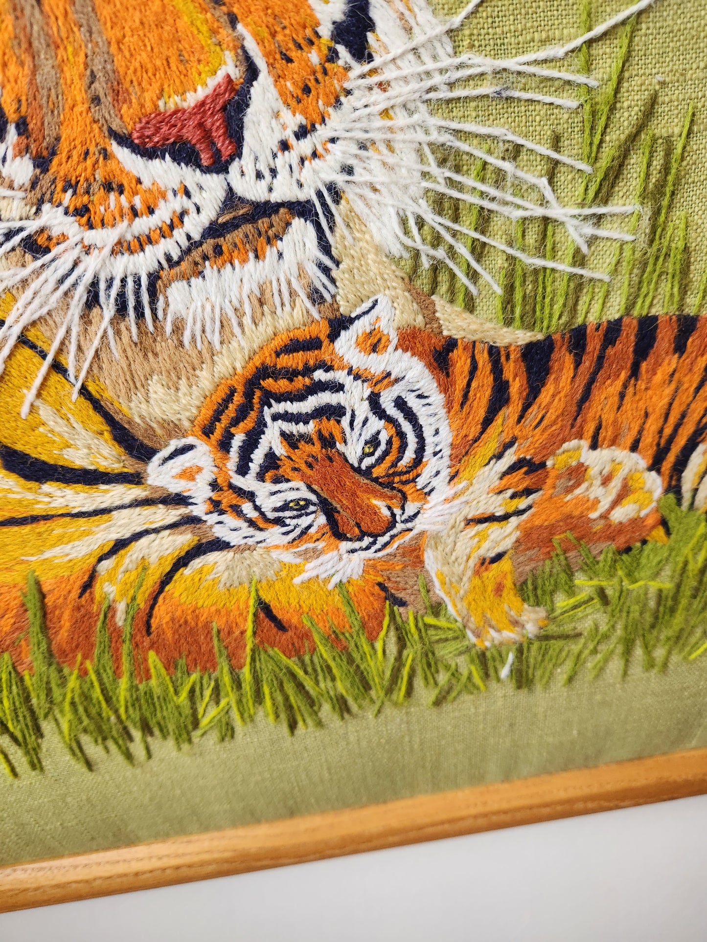 Tiger Embroidery Art