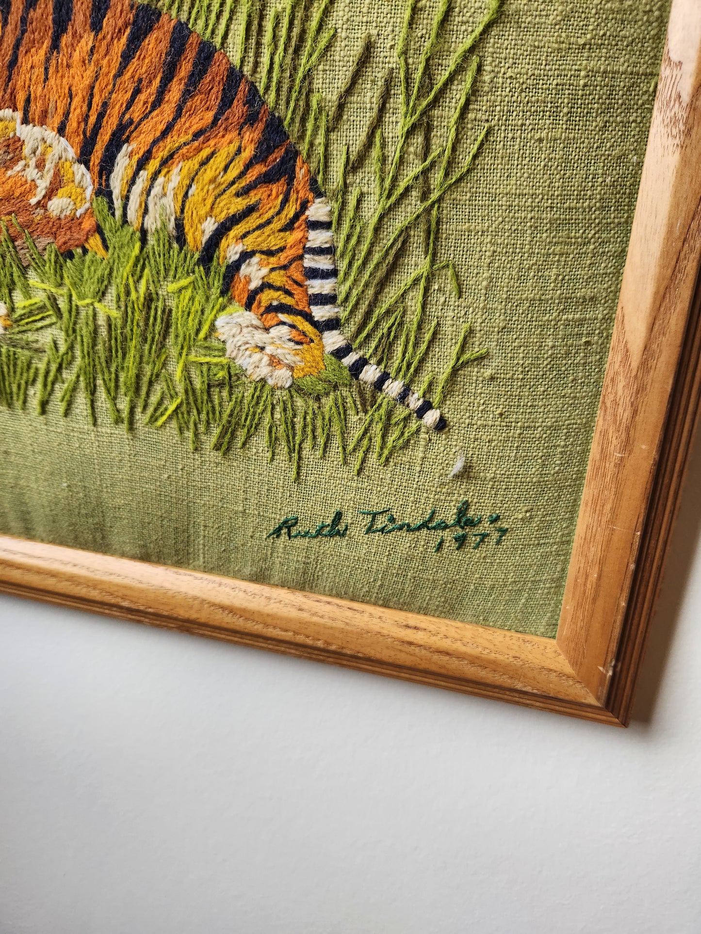 Tiger Embroidery Art