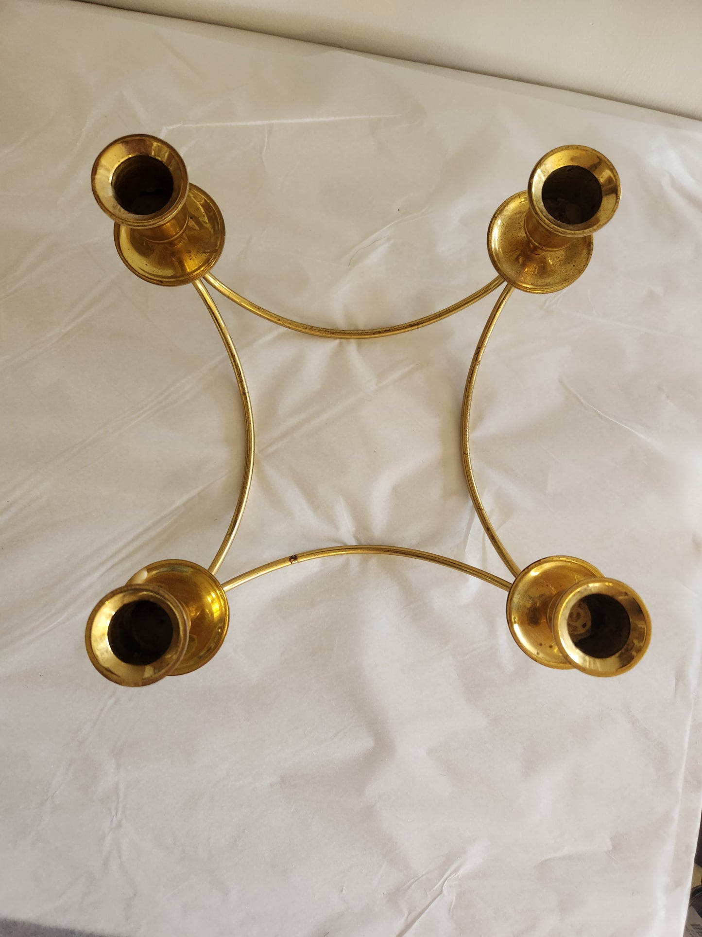 Party Lite Brass Candle Holder