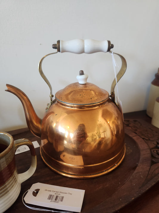 Large Copper Tea Pot