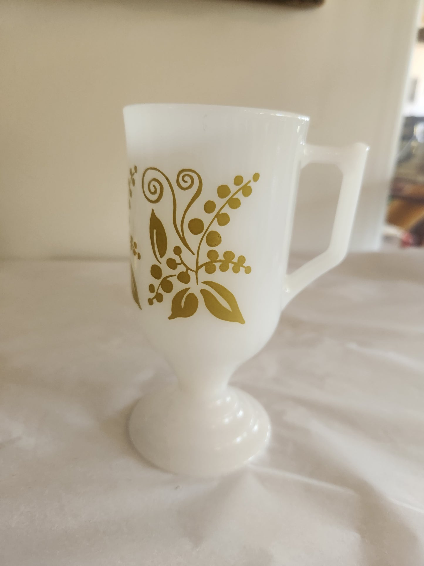 Milk Glass Irish Coffee Mug