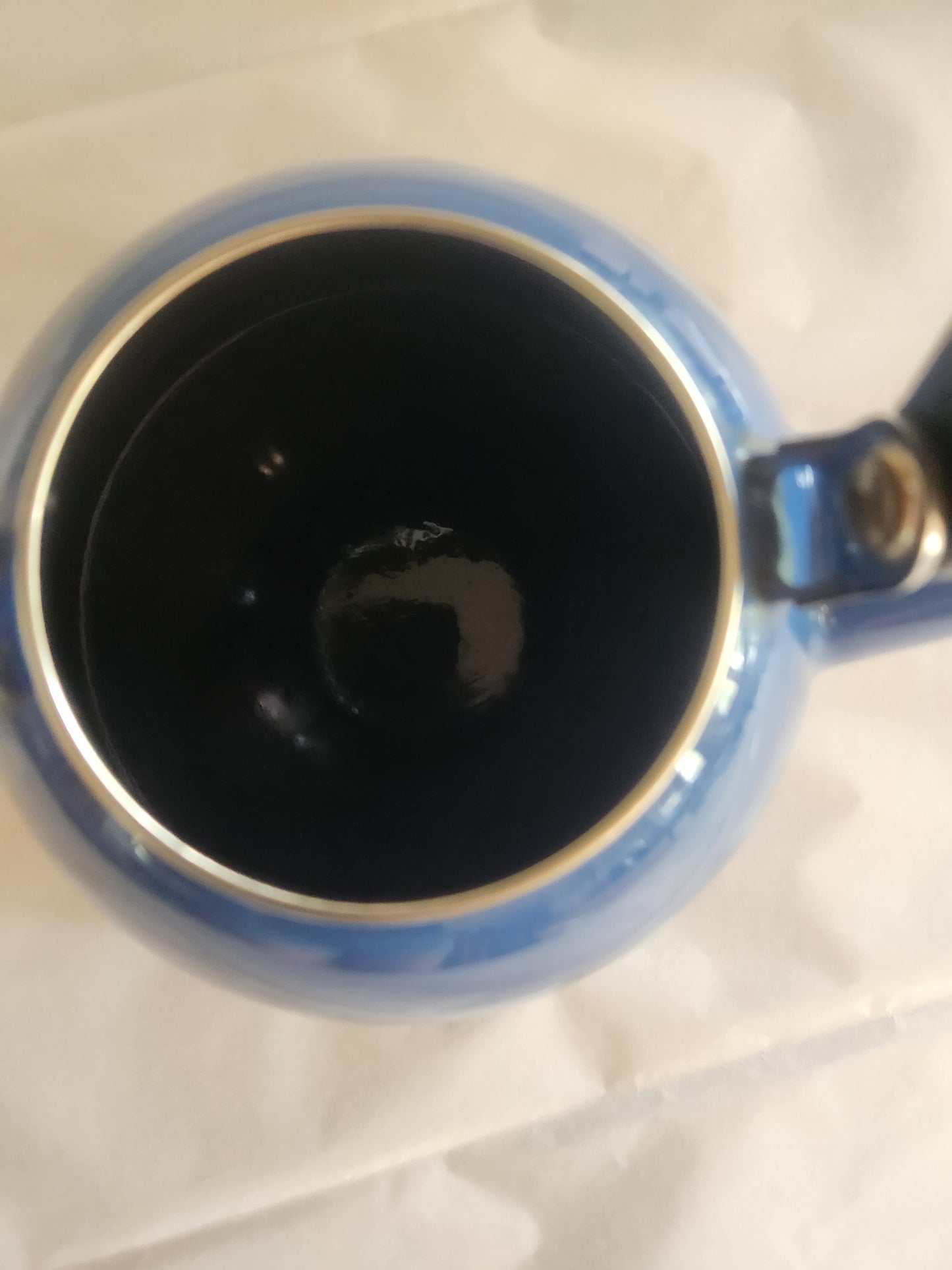 Blue Enamel Tea Pot