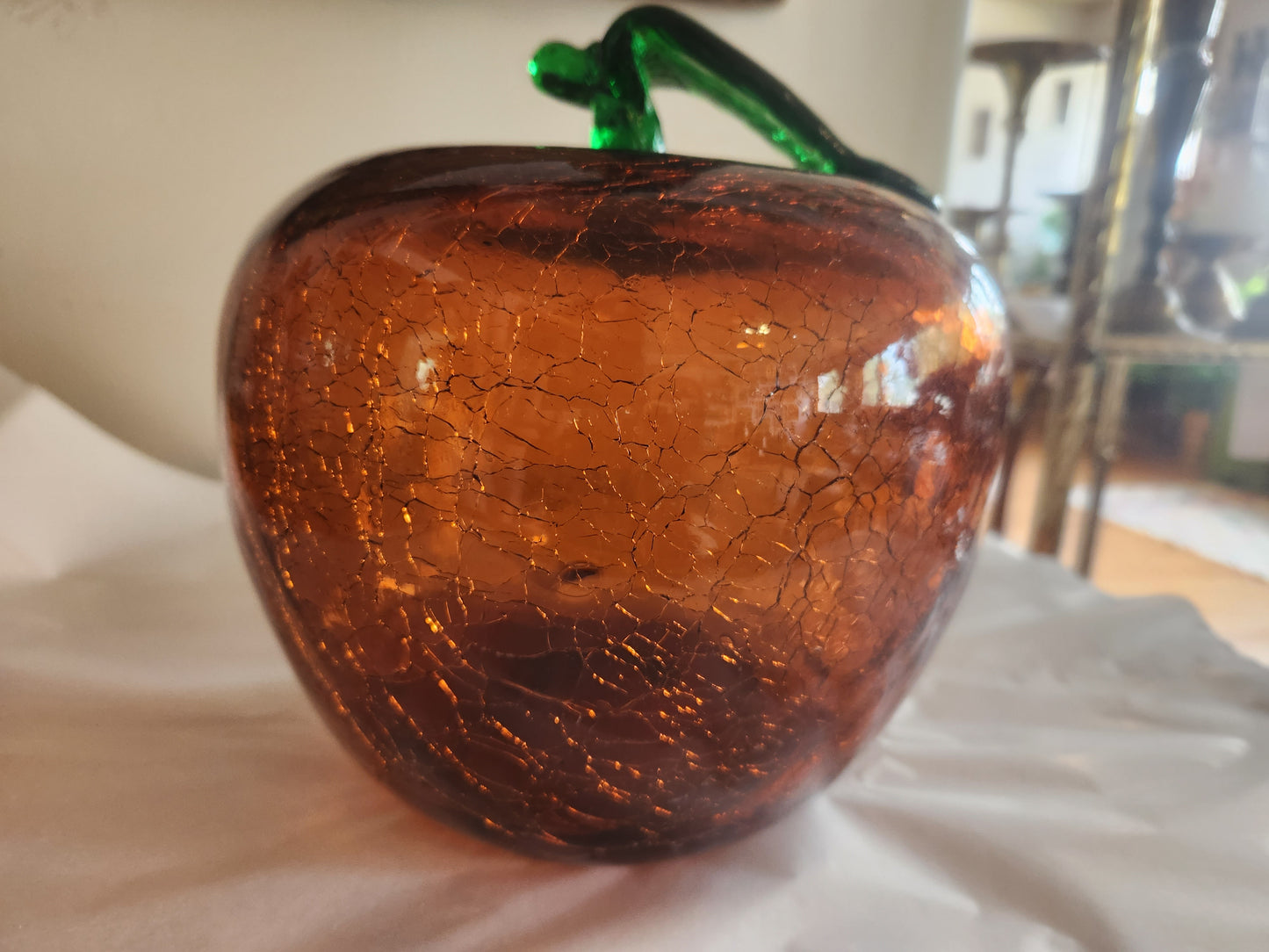 Giant Crackle Glass Apple