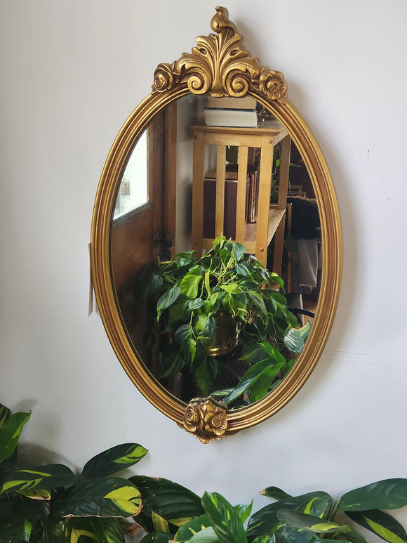 Floral Gold Mirror